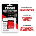 Ver imagem 2 de Cola Retrovisor Interno / Adesivo Vidro e Metal / Dose Única / Zbond