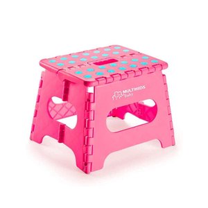 Banquinho Multiuso Dobrável Flop Multikids Baby - Rosa