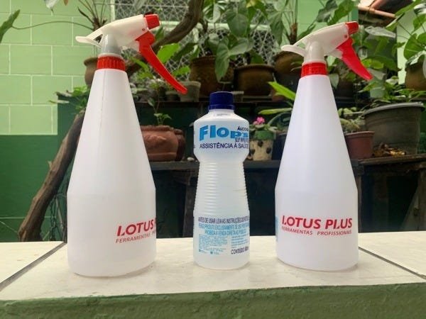 3 Borrifadores Pulverizador Spray de Água 1 Litro Lotus - 3