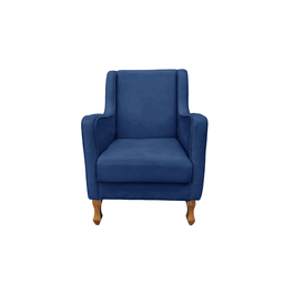 Poltrona Confortável para Amamentação Ester - Dritex:suede Azul Marinho - 1