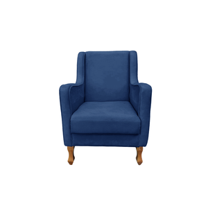 Poltrona Confortável para Amamentação Ester - Dritex:suede Azul Marinho