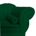 Ver mais imagens de Recamier Decorativo Divã Amsterdã 147cm Lado Esquerdo Bouclé Verde