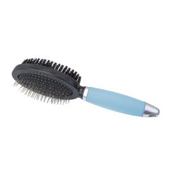 Escova Dupla GermanHart Cabo em Gel Azul sem bolinha Média - 5