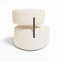 Ver imagem 4 de Poltrona Decorativa Orgânica Maya Bouclê - Pallazio Cor Bege