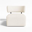 Ver imagem 5 de Poltrona Decorativa Orgânica Maya Bouclê - Pallazio Cor Bege