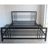 Cama Casal Robusta Aço Ferro Tamanho Padrão 138cmx188cm Cor Preto Estilo Industrial Ca-04 - 3