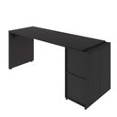 Ver imagem 4 de Mesa Escrivaninha 170cm X 60cm e Armário 2 Portas F5 Office Cor:preto