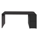 Ver imagem 5 de Mesa Escrivaninha 170cm X 60cm e Armário 2 Portas F5 Office Cor:preto