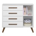 Ver imagem 5 de Cômoda Infantil Sapateira Q Encanto Retrô Branco - Qmovi