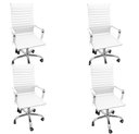 Ver imagem 1 de Kit 4 Cadeiras Eames Esteirinha Presidente Escritório Boston Eames Alta - Branca Branco