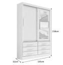 Ver imagem 2 de Guarda Roupa Meridian 2 Portas Cinamomo - D Doro Móveis