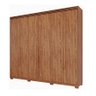 Guarda Roupa Panan Móveis Aurora 6 Portas 100% Mdf C/espelho Interno e Pés (cinamomo) - 1