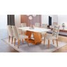 Mesa de Jantar 6 Lugares Tampo Branco 1,6m - Trekant - 2