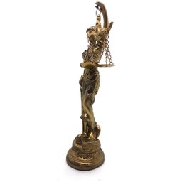 Estátua Dama Da Justiça Têmis Deusa 20cm Símbolo Do Direito - 3