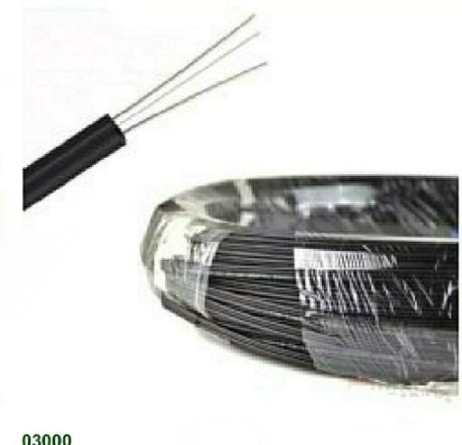 Cabo de fibra optica FTTH SC UPC 200Metros Preto - 1