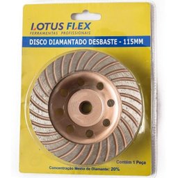 Disco Rebolo Desbaste Diamantado Concreto 115mm M14 Lotus - 2
