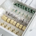 Ver imagem 3 de Kit 4 Organizadores de Gavetas Clear 22,5 x 7,5 x 5,6cm Transparente ou