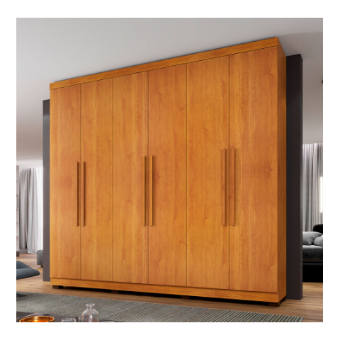 Guarda Roupa New Master 6 Portas Benetil Móveis - Cinamomo