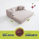 Ver imagem 3 de Sofá Cama Muna 1,50m Xpand Tech Tecido Bouclê Cinza Claro Cama Inbox