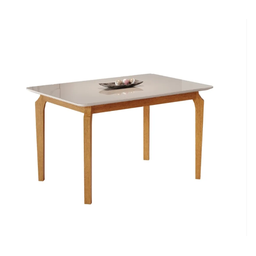 Mesa de Jantar Alegra Jcm Movelaria Cinamomo/off 1,60m - 2