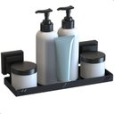 Ver imagem 5 de Porta Shampoo de Parede Suporte com Ventosa Preto F.max