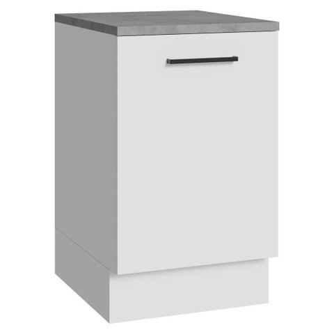 Balcão de Cozinha 50cm 1 Porta Branco Agata Madesa