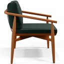 Ver imagem 6 de Kit 02 Poltronas Com Cintas De Corano Linho Verde Musgo