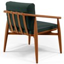 Ver imagem 5 de Kit 02 Poltronas Com Cintas De Corano Linho Verde Musgo