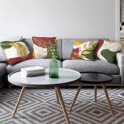 Kit Capas Almofadas Decorativas Folhas 02 45x45 - Id Decor - 7