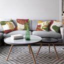 Ver imagem 7 de Kit Capas Almofadas Decorativas Folhas 02 45x45 - Id Decor