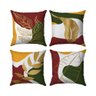 Kit Capas Almofadas Decorativas Folhas 02 45x45 - Id Decor - 1