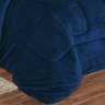 Coberdrom Apollo King Sherpa Pele de Carneiro + Manta Flannel 1 Peça - Azul Marinho - 3