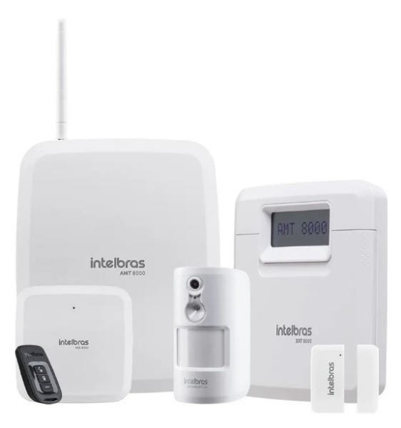 Kit Sistema de Alarme sem Fio Intelbras Sistema 8000 - Aplicativo Celular e Foto - 1