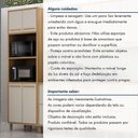 Ver imagem 7 de Paneleiro com 2 Nichos 4 Portas Torino Valdemoveis Cinamomo/off White