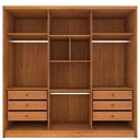 Ver imagem 2 de Guarda Roupa Casal 100% Mdf 6 Portas 6 Gavetas Realeza Tcil Móveis - Cinamomo
