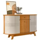 Ver imagem 1 de Buffet para Sala Monza 3 Portas Madetec:cinamomo Off White