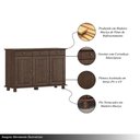 Ver imagem 3 de Balcão Madeira Maciça Garnet 3 Portas Café - G74 - Gran Belo
