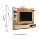 Ver imagem 3 de Painel Ravi 180m com Porta Basculante Curvada - Cedro/bali Dj Móveis