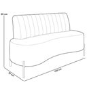 Ver imagem 5 de Sofá Chaise 2 Lugares Sala Living 160cm Pés Industrial Cayman K01 Couríssimo Preto - Lyam Decor