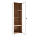 Ver imagem 5 de Cristaleira 1 Porta Vidro Pés Madeira 151x40 Cm E963 Branco Dtall Branco