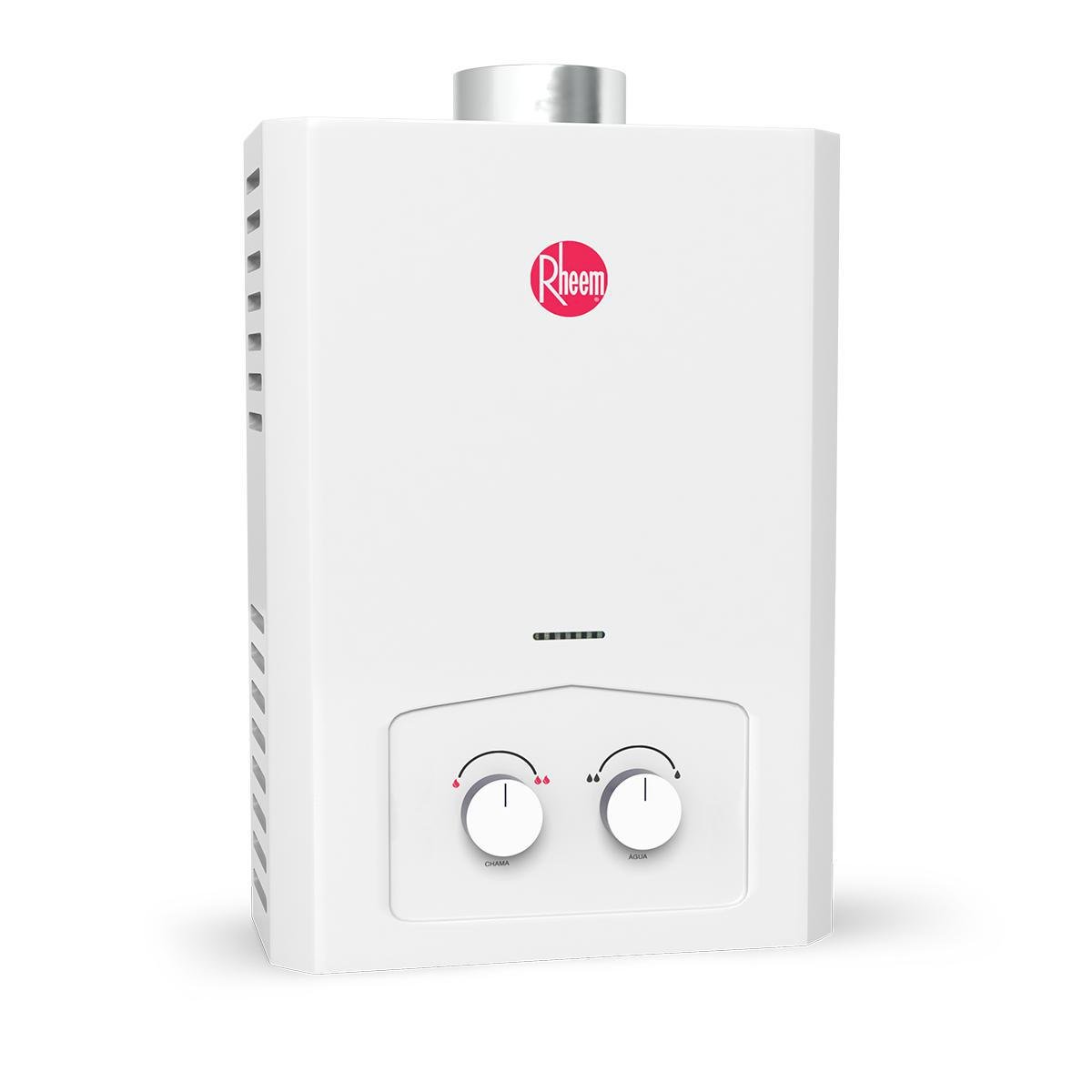 Aquecedor de Passagem a Gás Rheem 7 Litros Glp Branco | MadeiraMadeira
