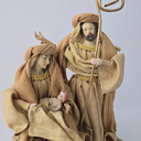 Ver imagem 2 de Sagrada Família em Linho -juta - Resina