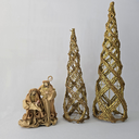 Ver imagem 7 de Sagrada Família em Linho -juta - Resina