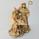Ver imagem 3 de Sagrada Família em Linho -juta - Resina