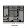 Guarda-roupa Closet Casal 100% Mdf Bp 277,7cm com 1 Porta Espelho 6 Gavetas Sion - 3