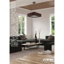 Ver imagem 4 de Lustre Pendente Madeira Quadrado 25cm Cor:imbuia