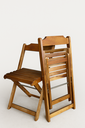 Ver imagem 4 de Conjunto Mesa Dobrável 70x70 Tampo Mdf e 4 Cadeiras Dobrável Retrátil:imbuia