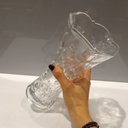Ver imagem 2 de Vaso Decorativo Cachepô Enfeite 24x13x13cm Vidro Transp Nh