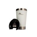 Ver imagem 1 de Copo Térmico Fox Stainless Quente e Frio com Tampa 473ml Branco