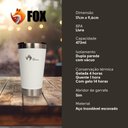 Ver imagem 5 de Copo Térmico Fox Stainless Quente e Frio com Tampa 473ml Branco